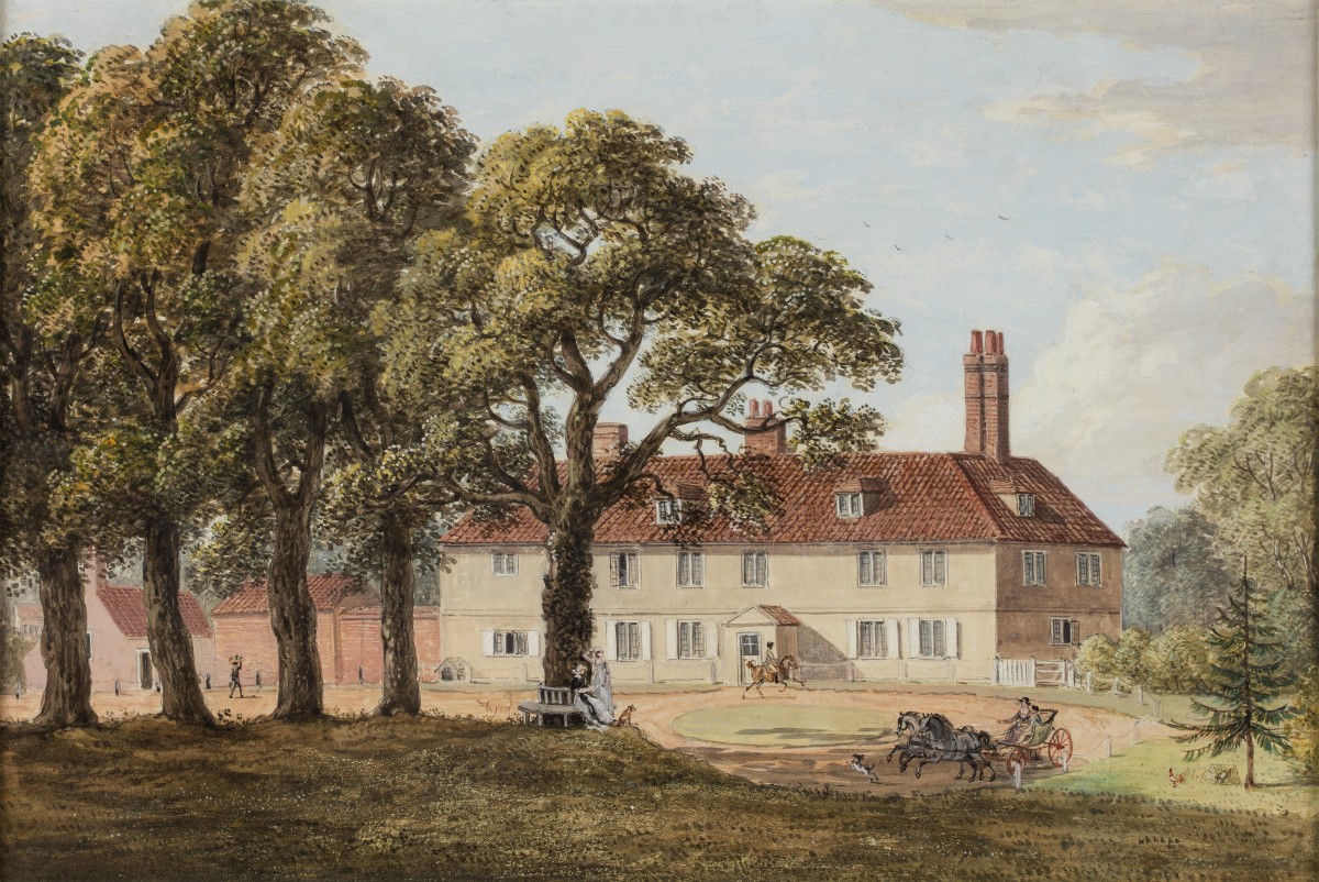 Old House with Figures