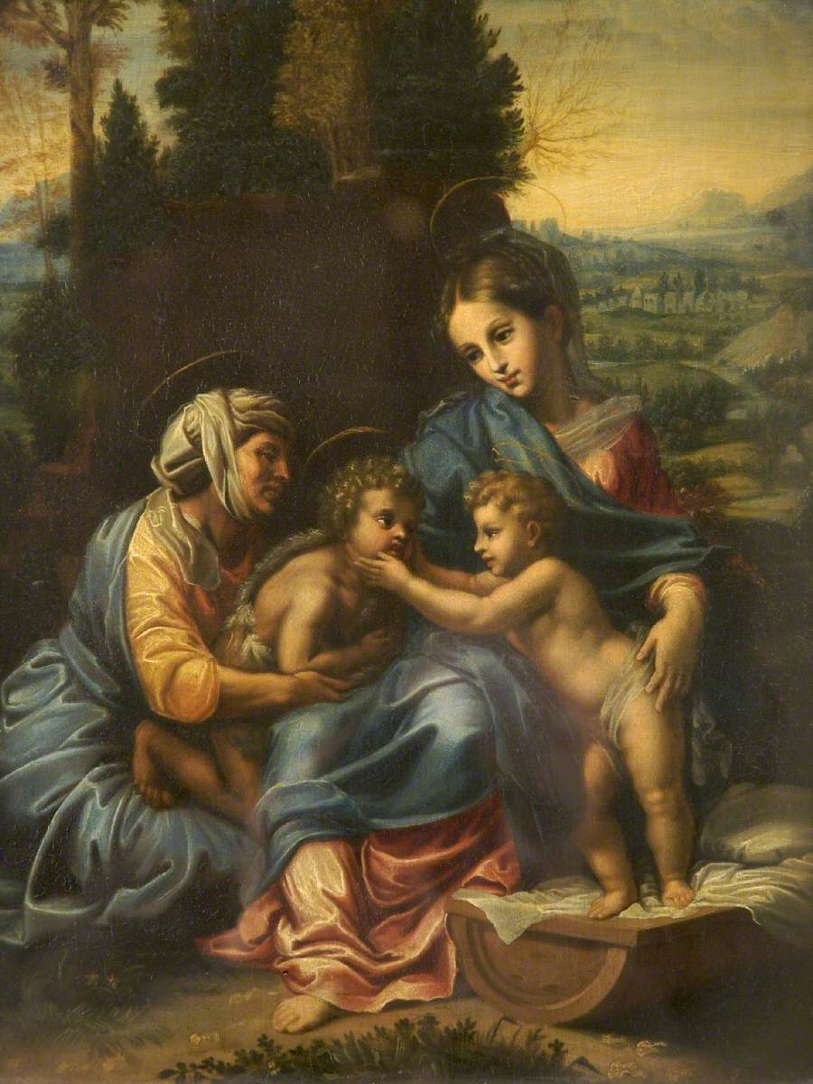 The Holy Family with Saint Elizabeth and Saint John (Virgin and Child with Saints Elizabeth and John)