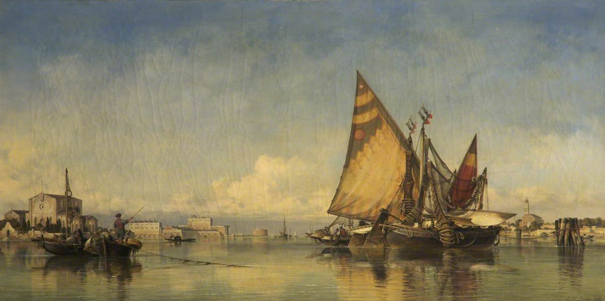 Canal Scene, Porto Del Lido, Venice