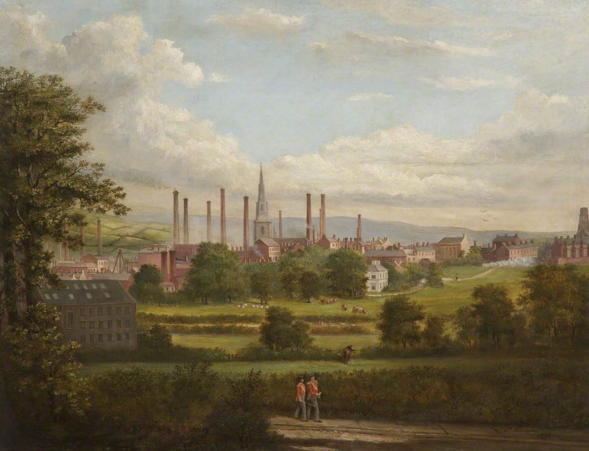 View of Bury in 1848