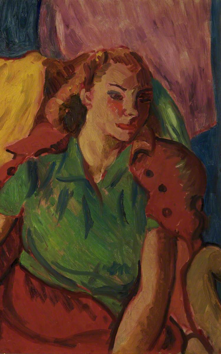 Girl in a Green Blouse