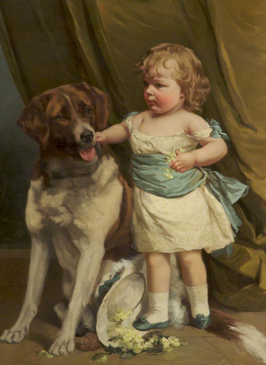 Jessie Walmsley and a Dog