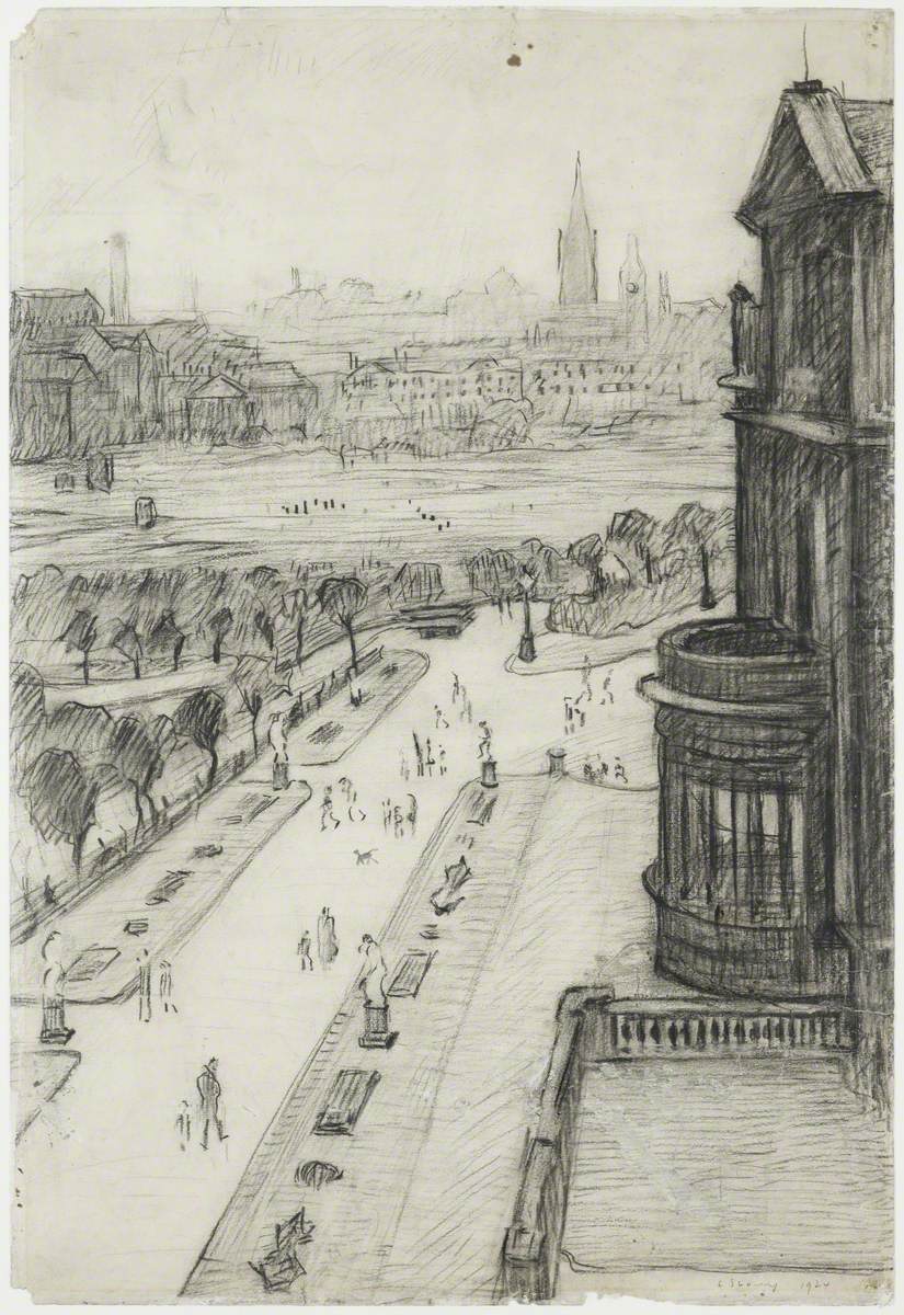 A View from the Window of the Royal Technical College, Salford, Looking Towards Manchester