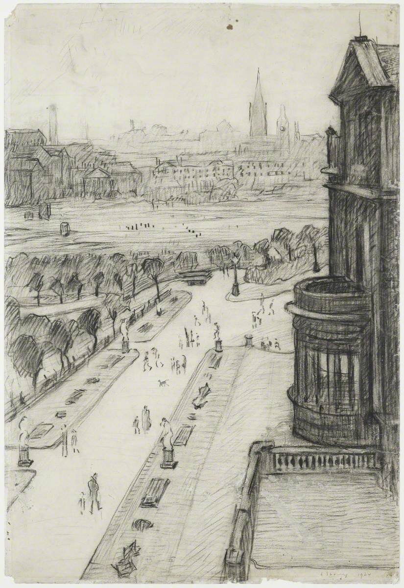A View from the Window of the Royal Technical College, Salford, Looking Towards Manchester
