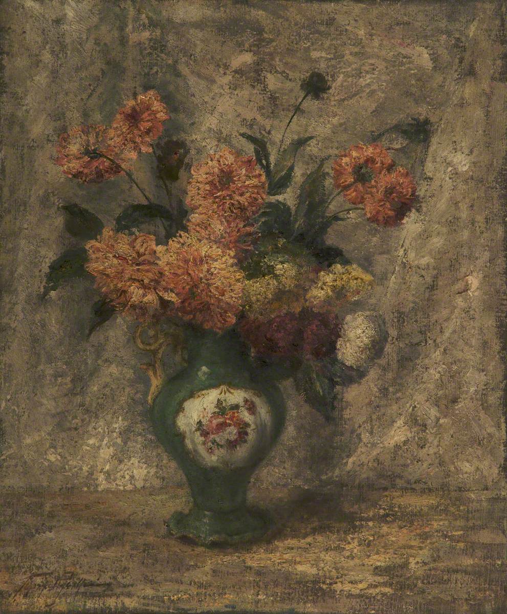 Dahlias in a Vase