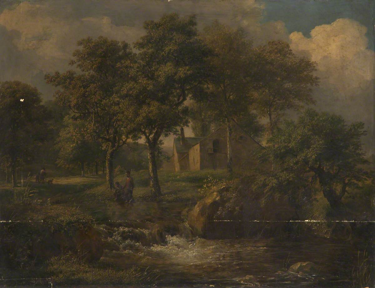 Landscape with Boys Fishing