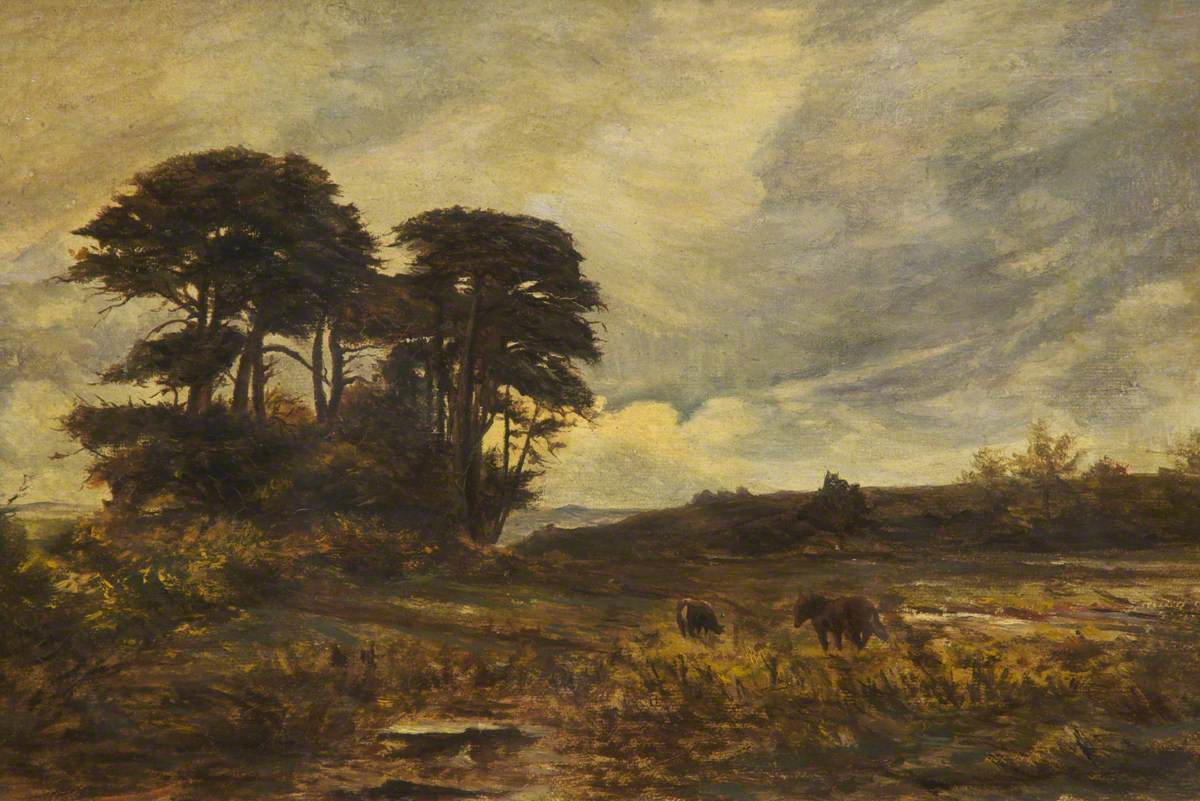 Landscape with Horses