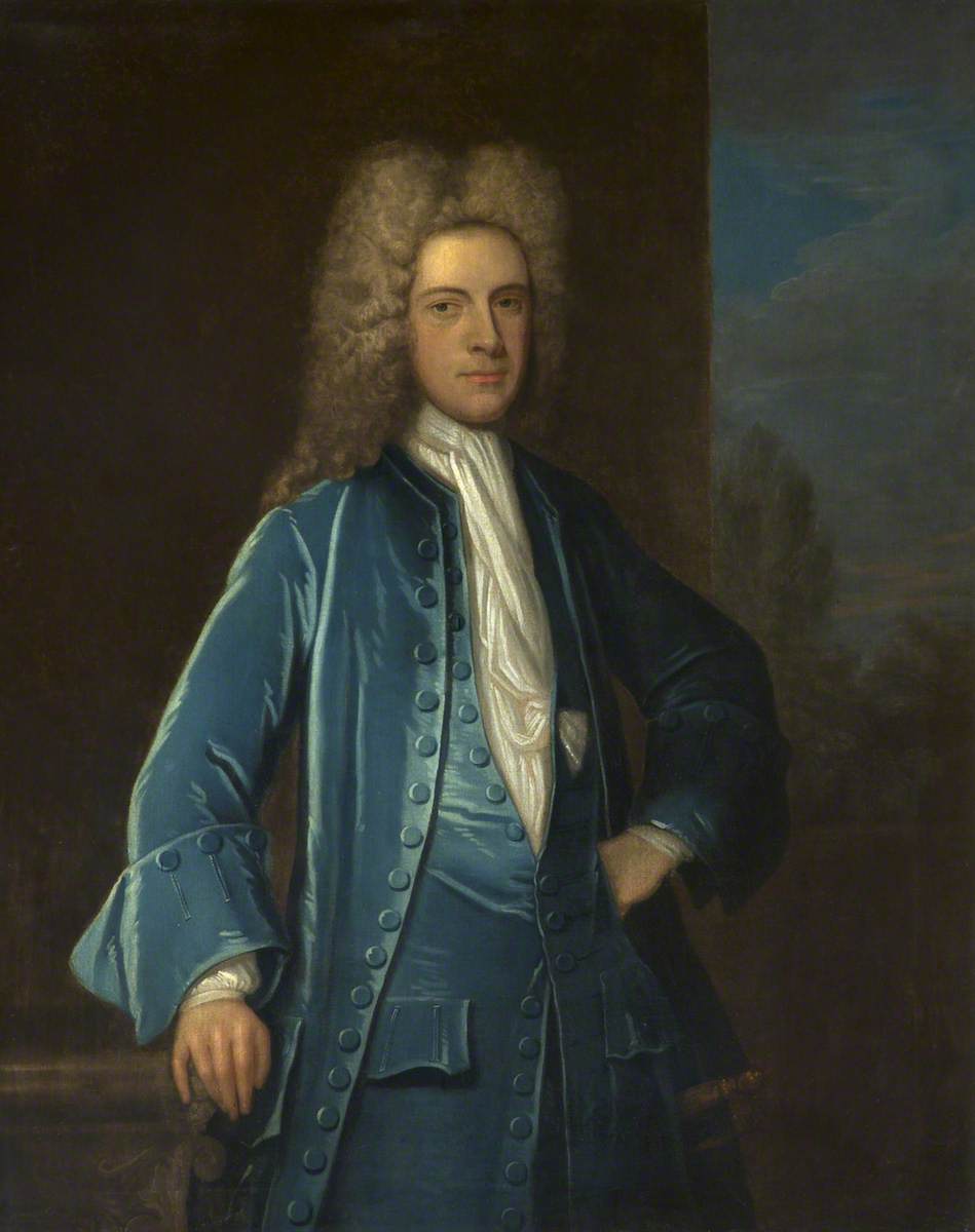 Portrait of a Young Gentleman Wearing a Blue Coat