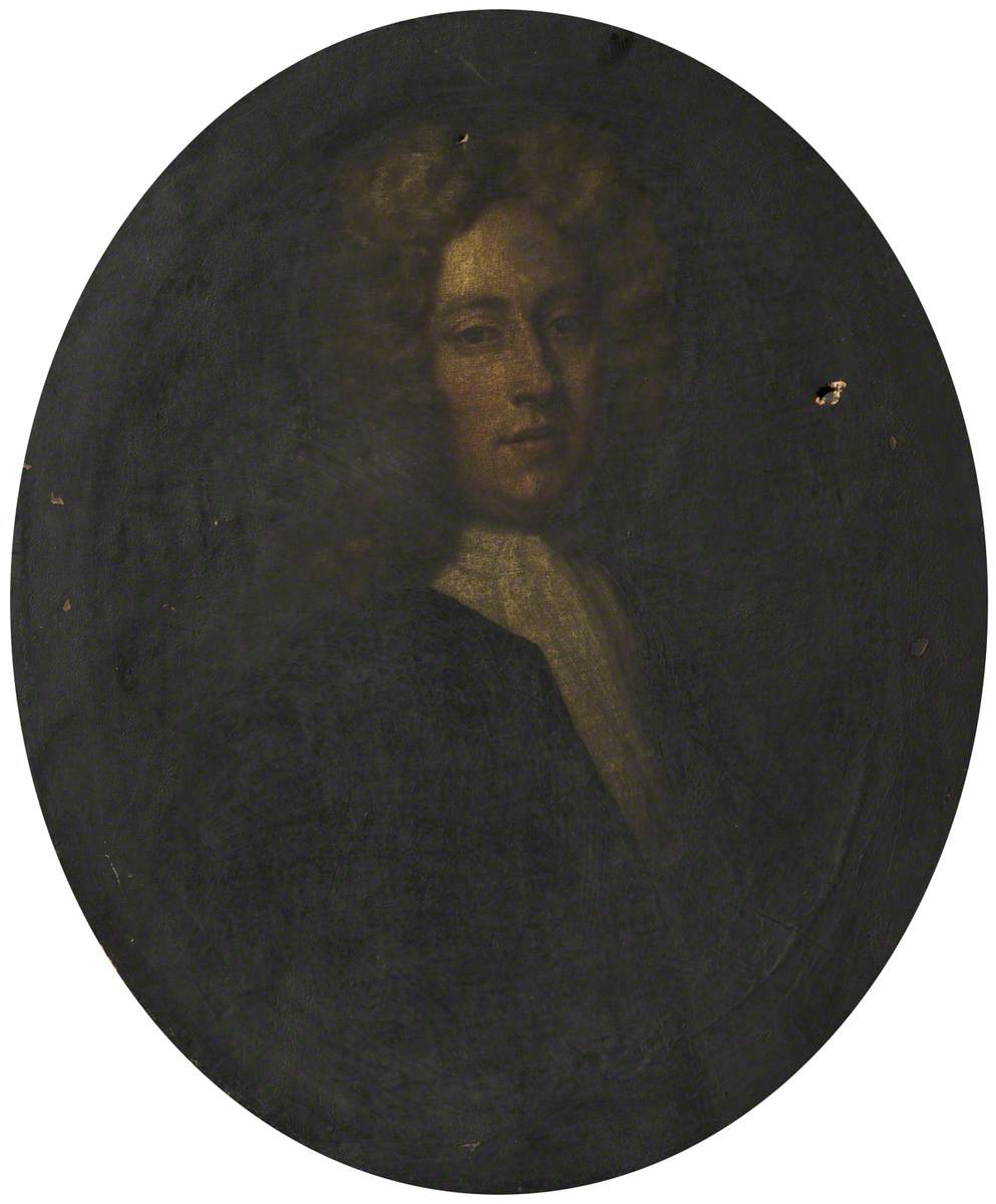 Portrait of a Young Man Wearing a Wig