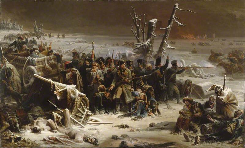 Marshal Ney Supporting the Rear Guard during the Retreat from Moscow