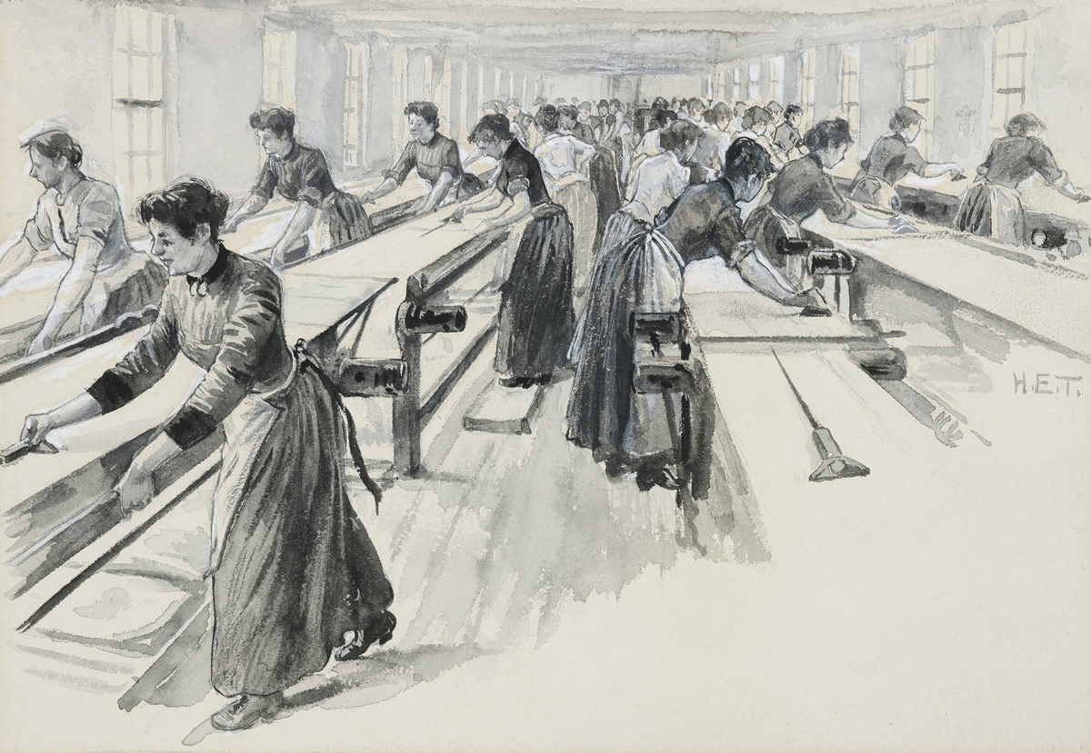 Velveteen Cutting at Platts' Works, Warrington