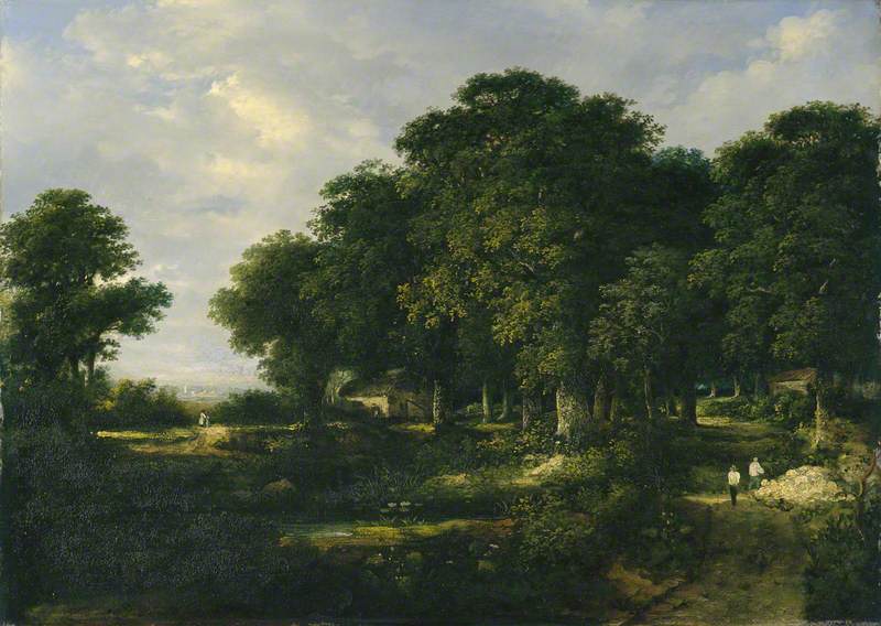 Wooded Landscape with Cottage