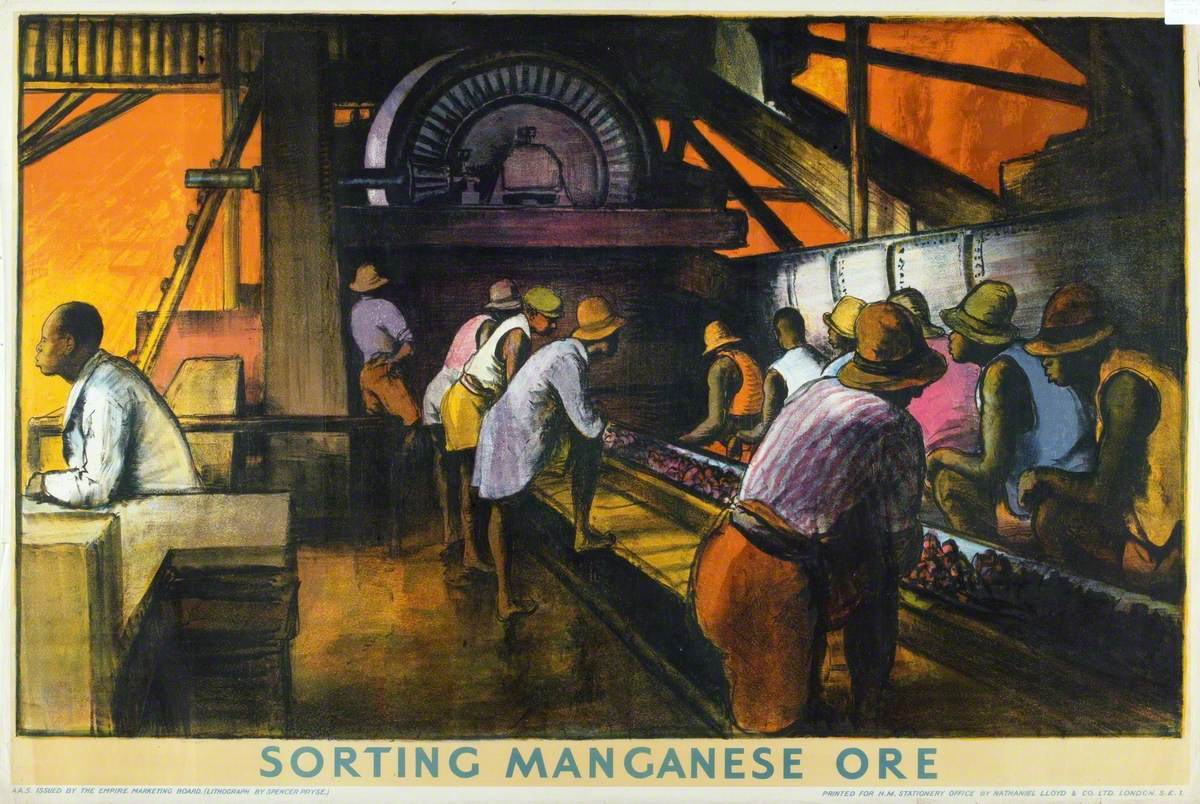 Sorting Manganese Ore