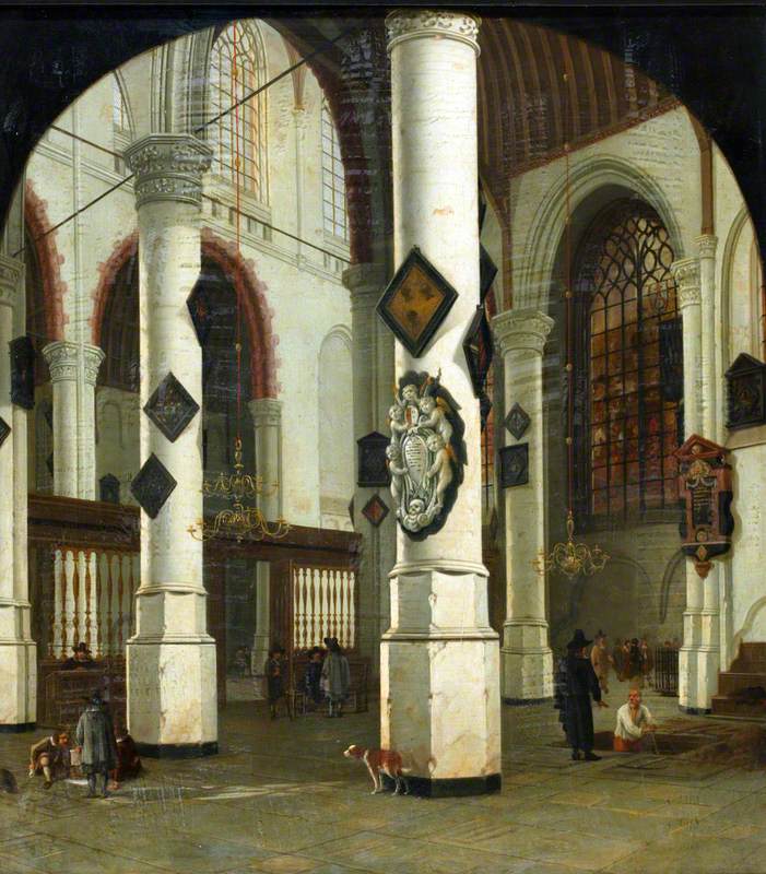 Interior of the Oude Kerk at Delft
