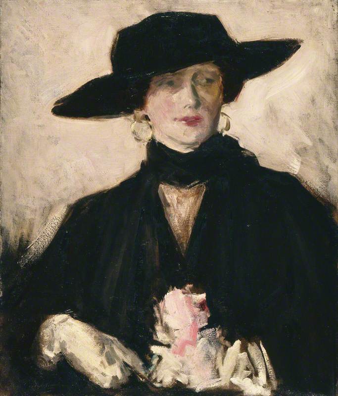 Lady in a Black Hat (Miss Don Wauchope of Edinburgh) | Art UK