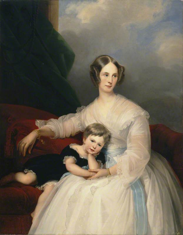 Mrs Hervey Francis de Montmorency and Her Daughter Frances