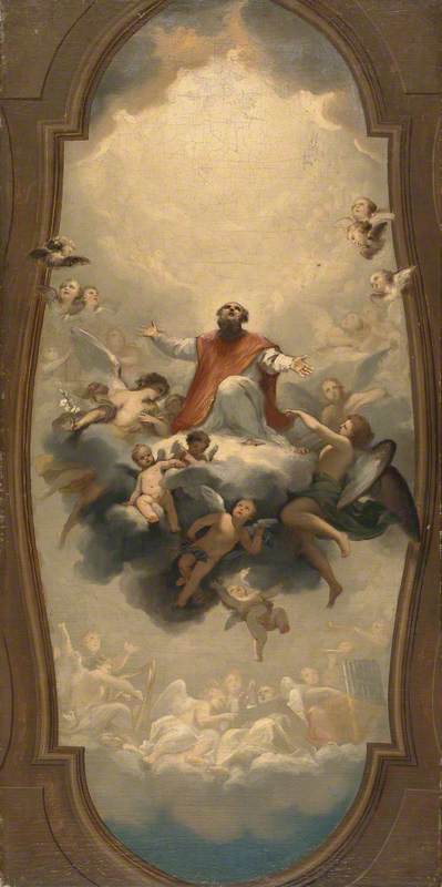 Saint Eusebius Carried to Heaven