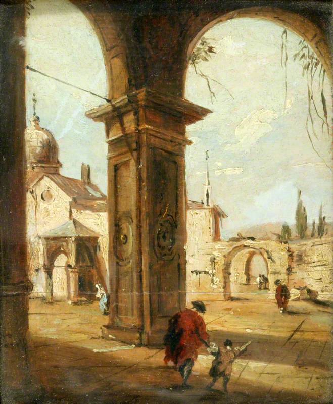 Capriccio with a Church Seen through a Portico | Art UK