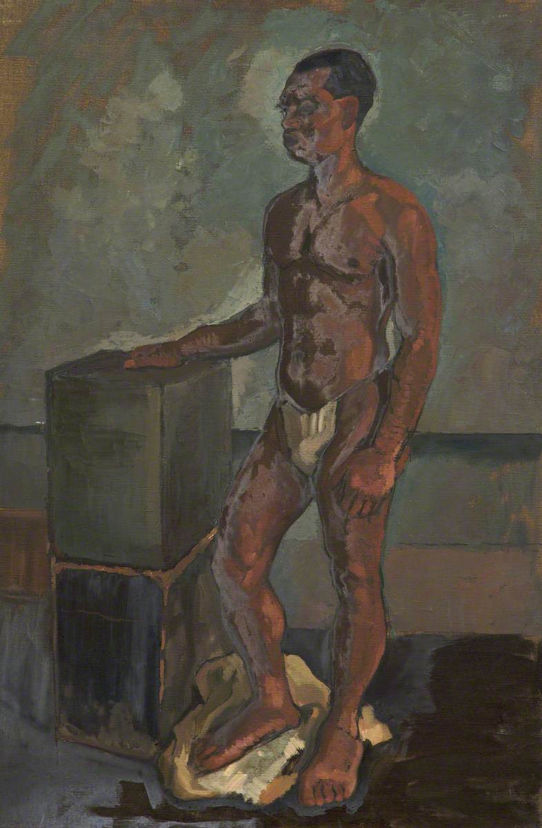 Male Nude with Boxes*
