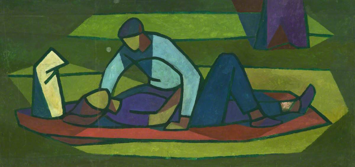 Man Leaning Over Woman