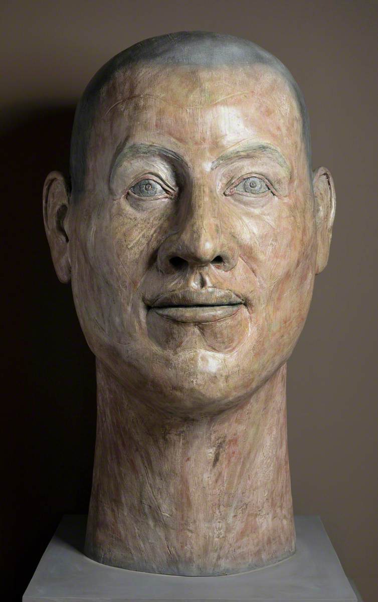 Painted Bronze Head