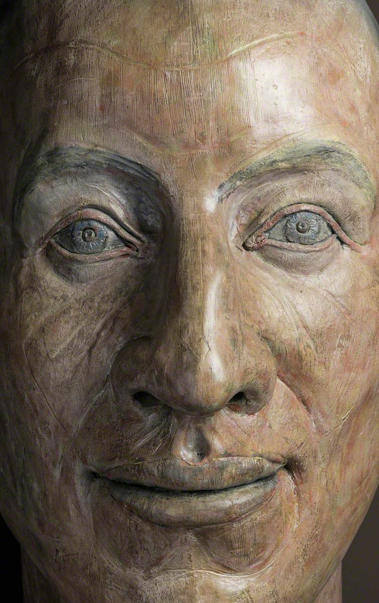 Painted Bronze Head