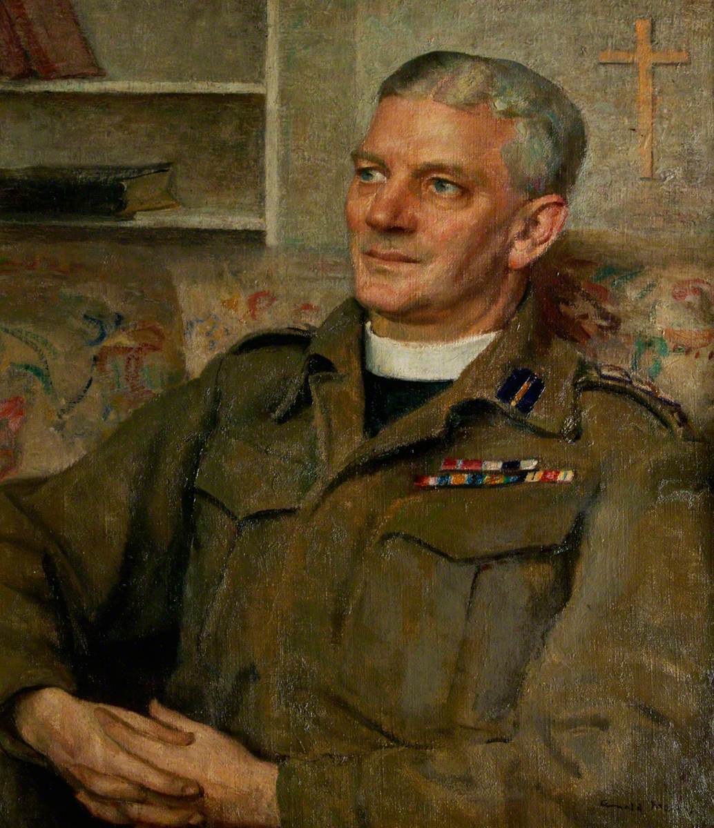 The Reverend Canon Frederick Llewellyn Hughes, CB, CBE, MC, TD, MA, KHC, Chaplain-General to the King (1944–1951)