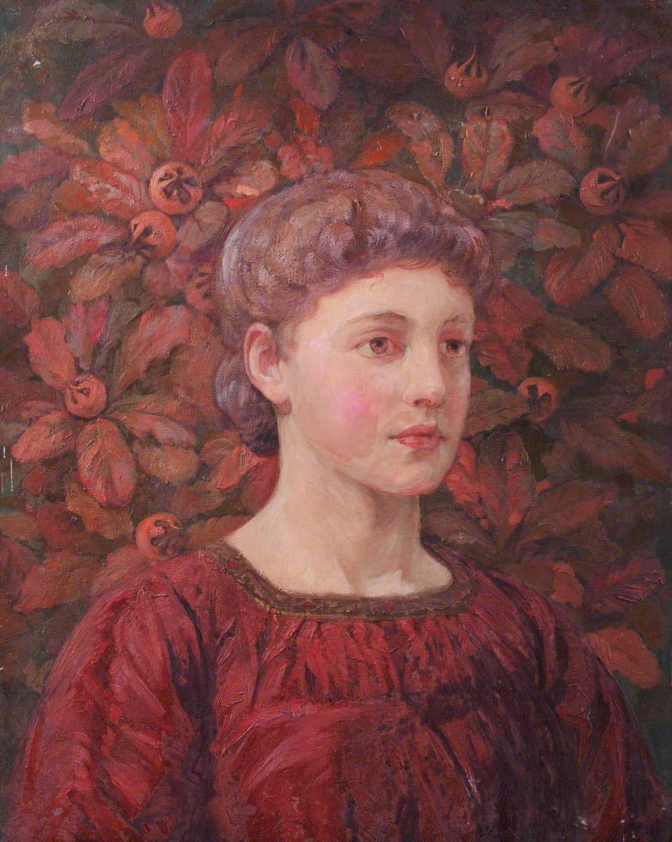 Portrait of a Young Girl with Medlars