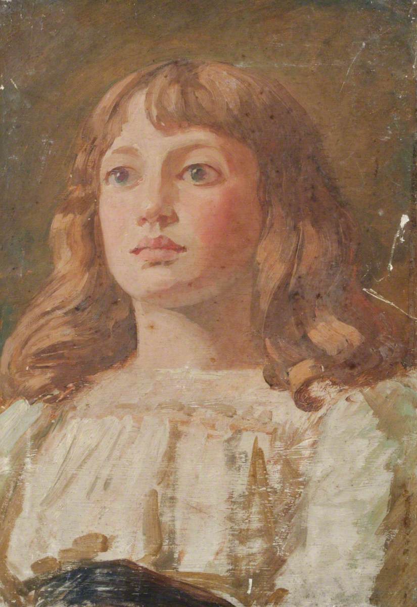 Portrait of a Girl in a White Dress