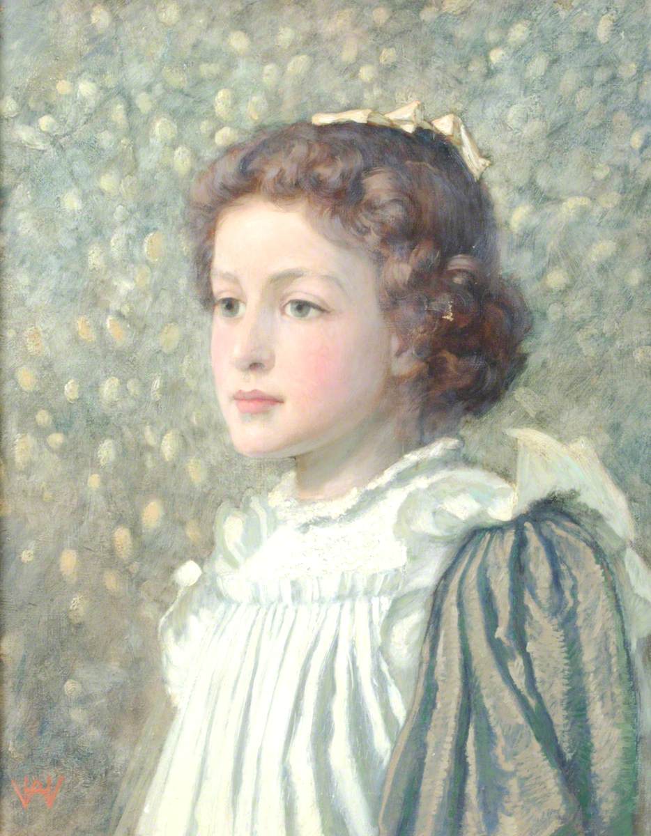 Portrait of a Young Girl with a Ribbon in her Hair