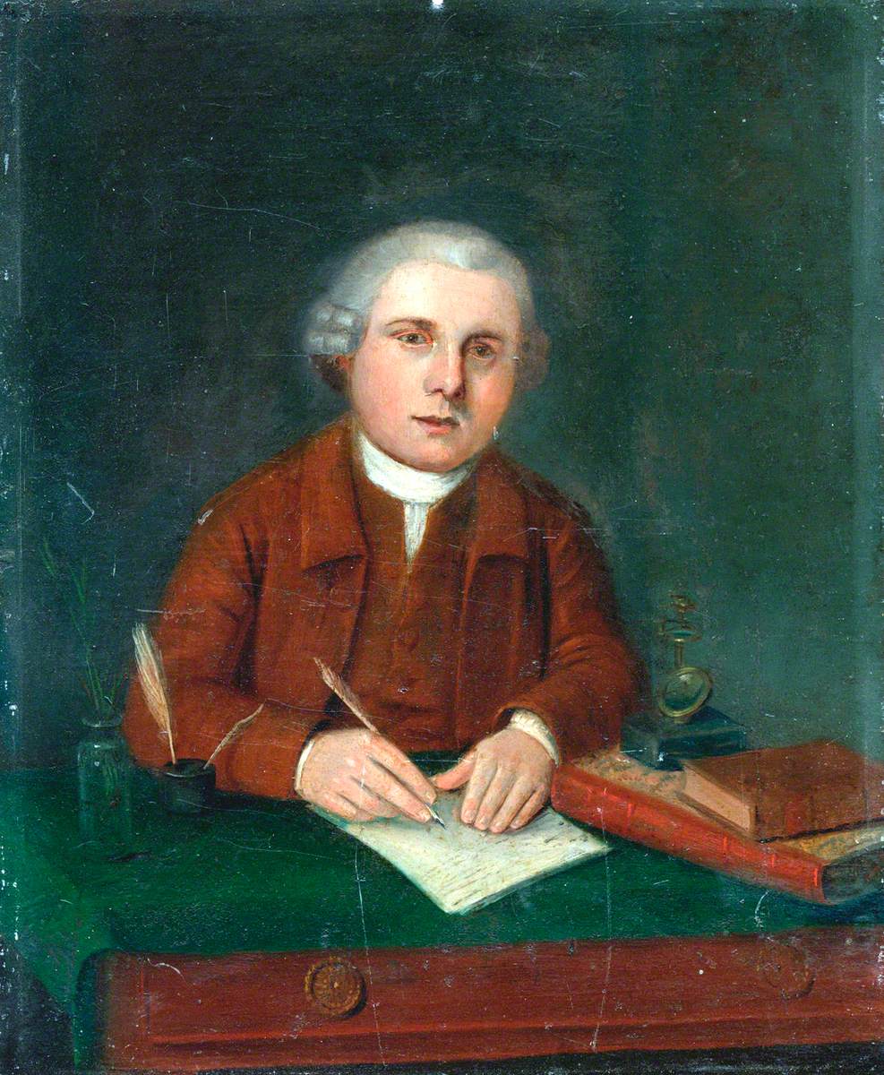 William Curtis (1746–1799), Botanist, Writing at His Table
