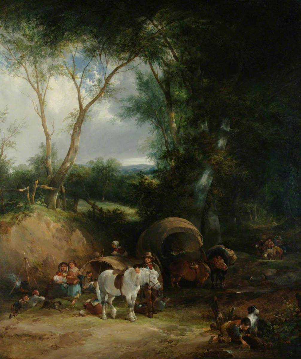 Gypsy Encampment in the New Forest | Art UK