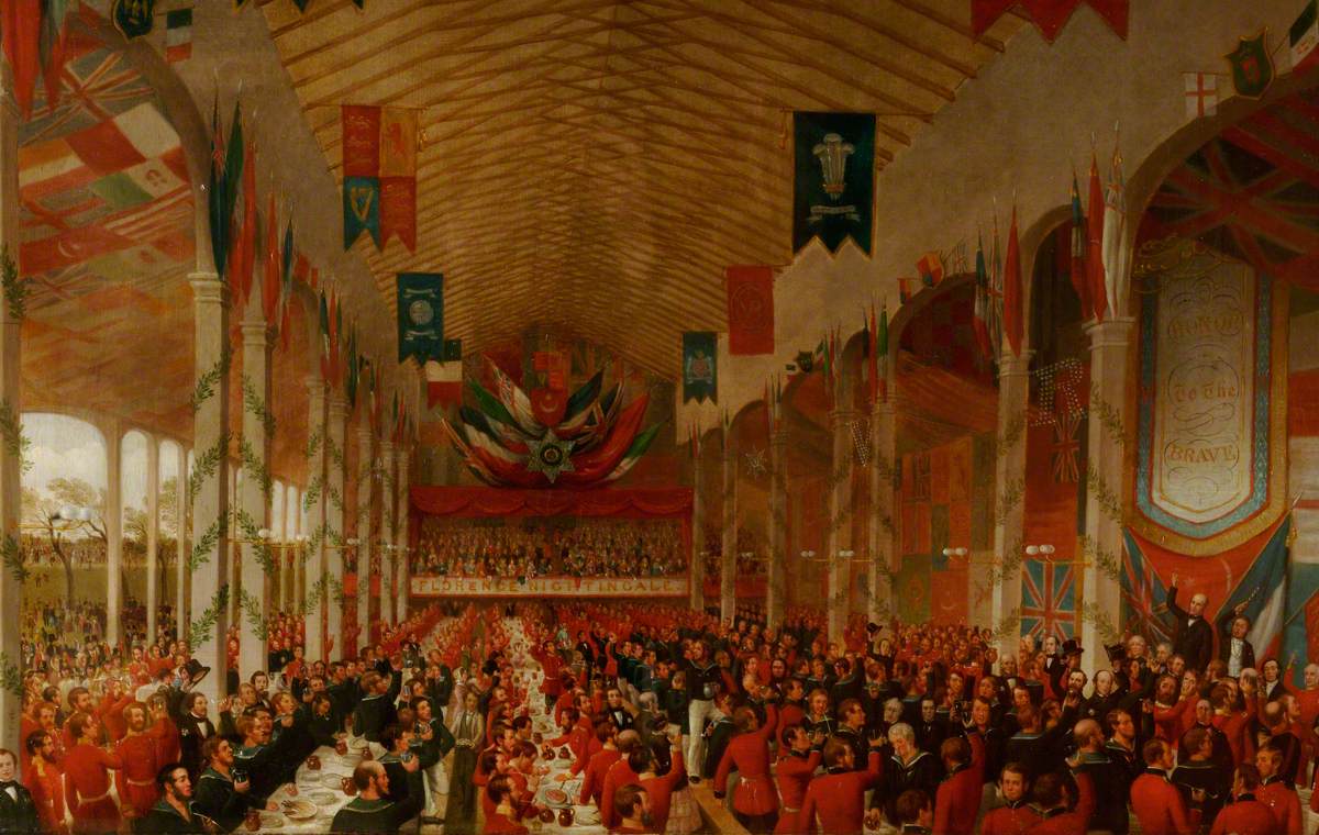 Doctor W. C. Engledue, Chairman at the Banquet Held in September 1856 to Welcome Home Other Ranks from the Crimea, Proposing the Royal Toast