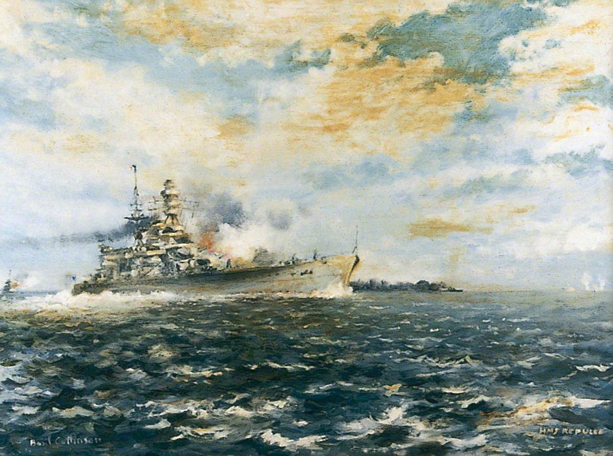 HMS 'Repulse', Sunk 10 December 1941