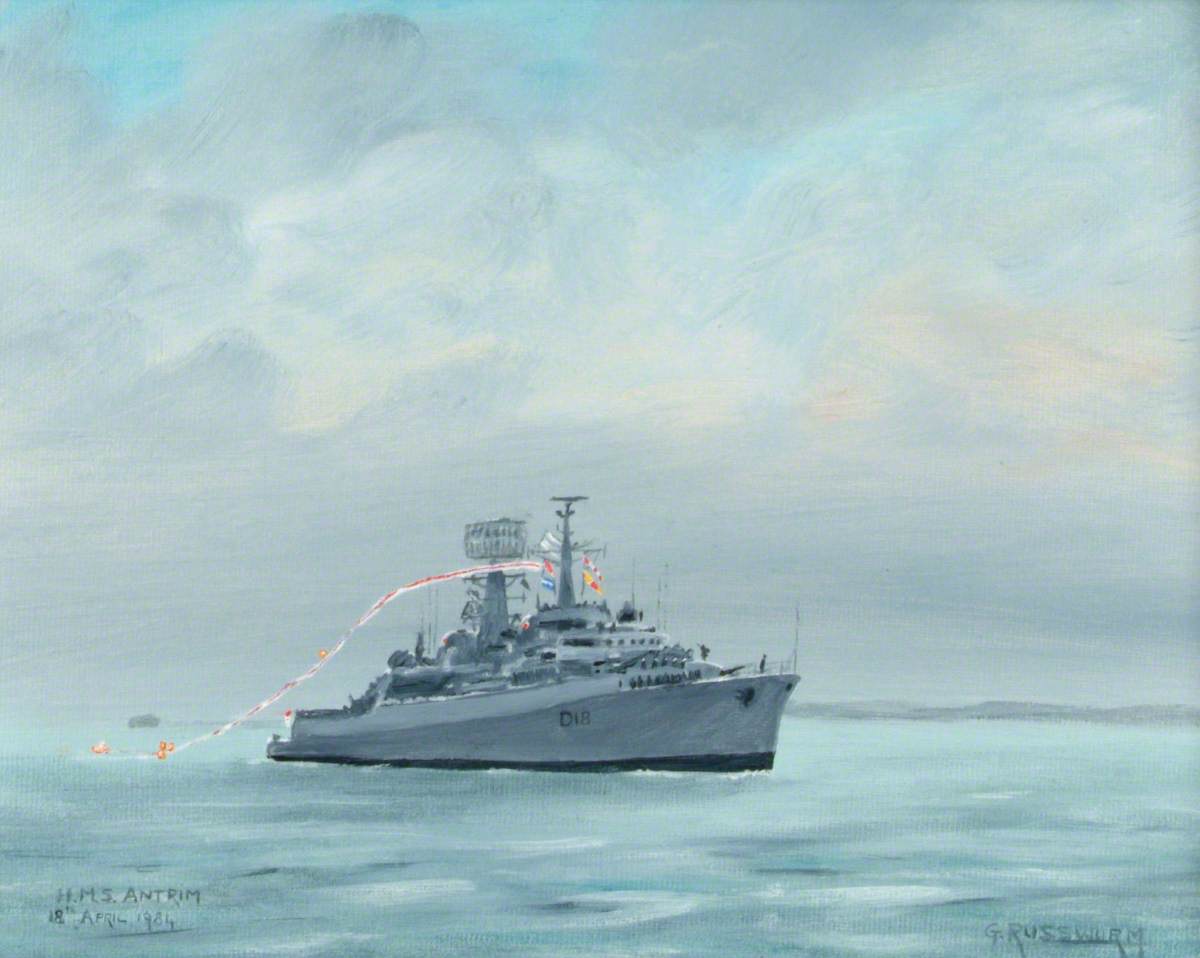 Paying off of HMS 'Antrim', 18 April 1984