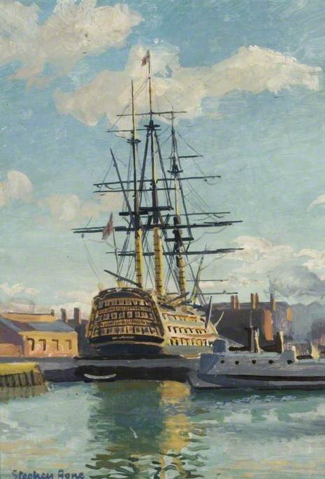 HMS 'Victory' in Dry Dock