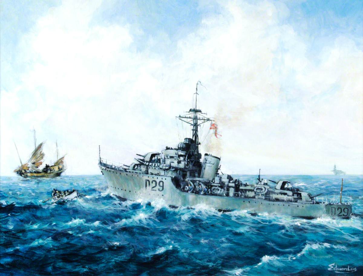 HMS 'Charity', Incident off Inchon, September 1950