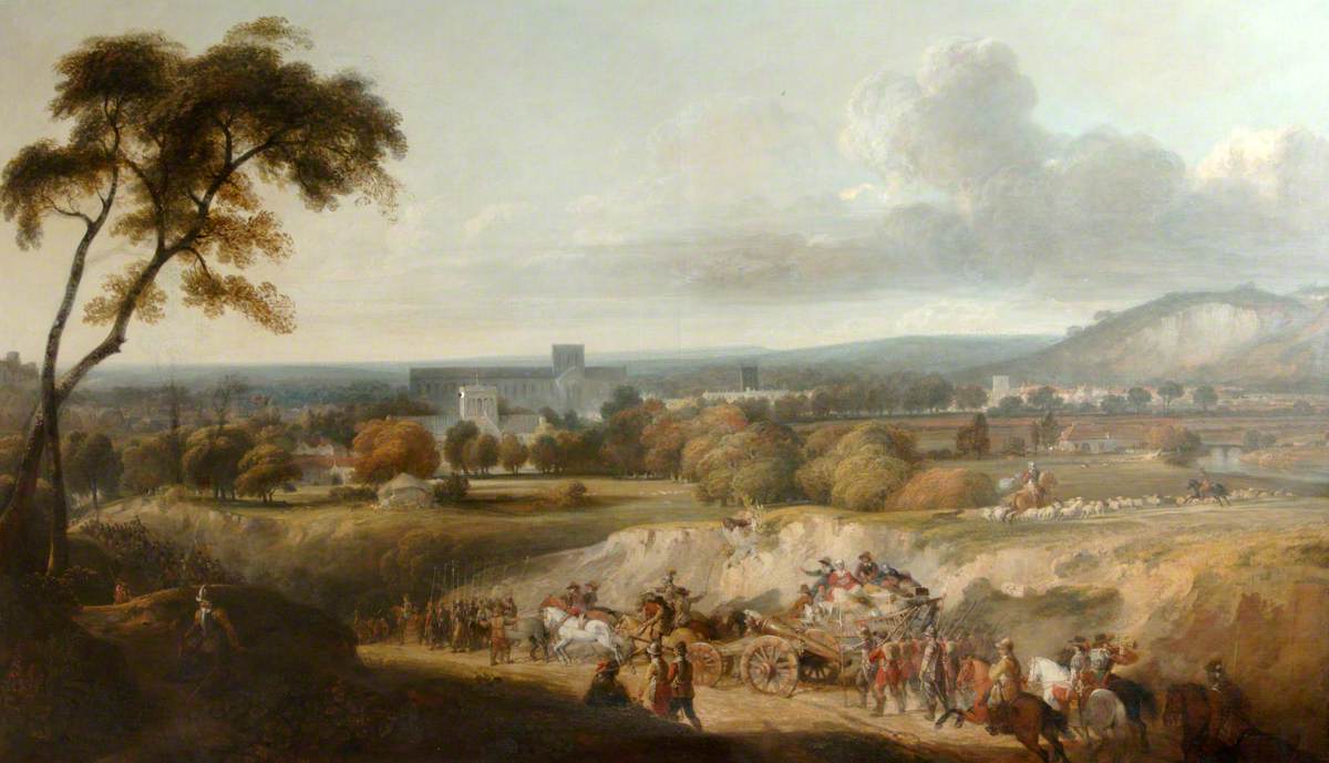 Cromwell's Troops Entering Winchester from the South