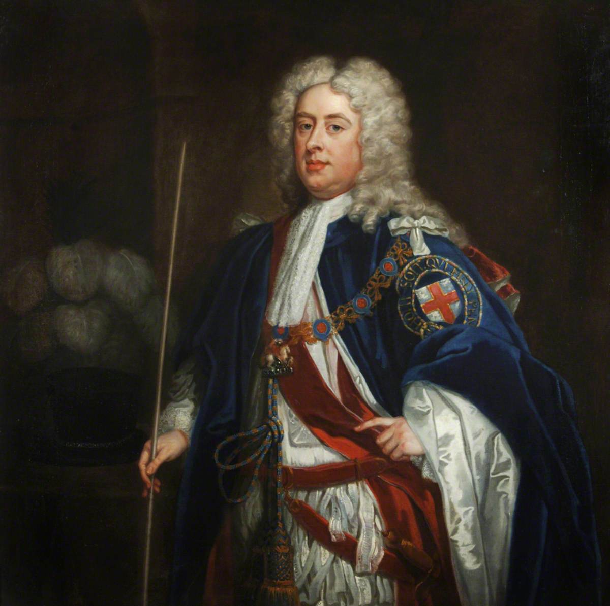 The Second Duke of Bolton Wearing the Robes of a Knight of the Garter with His Chamberlain's Wand