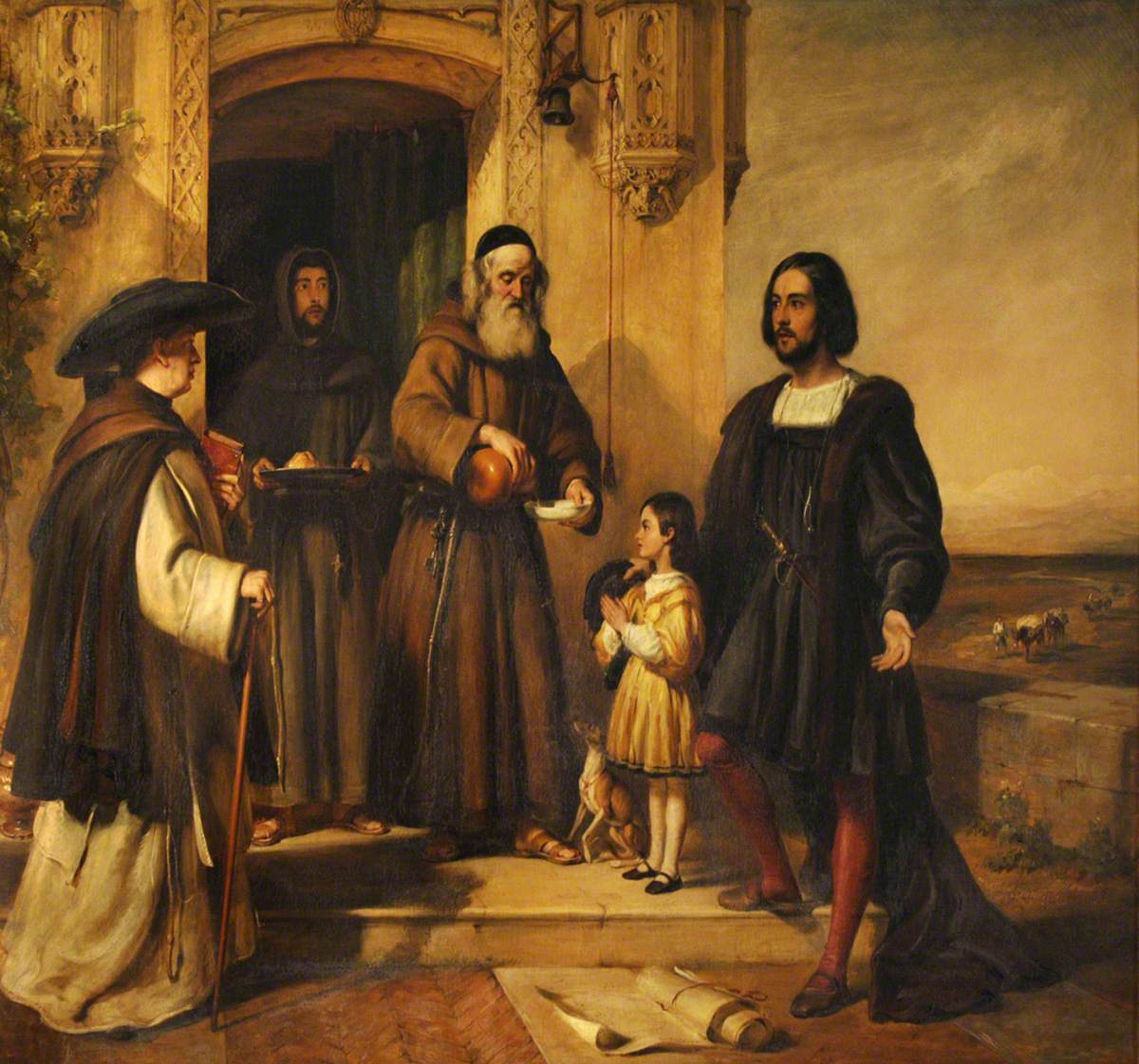 Columbus at the Door of the Convent of Santa Maria de la Rábida