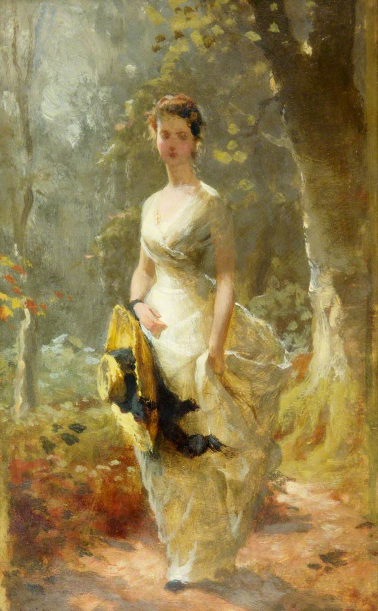 Young Lady in the Forest