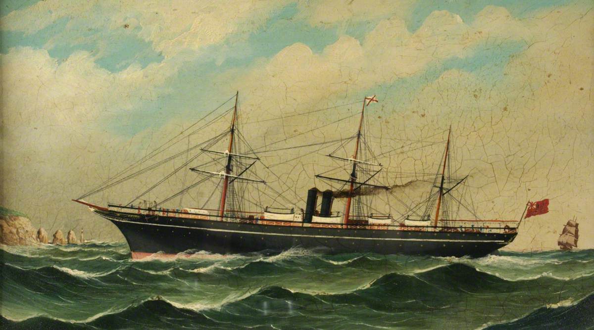 Royal mail ship medway 1877 art uk