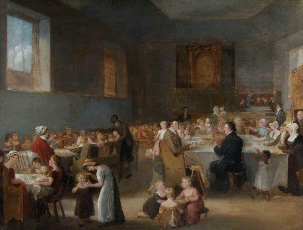 New Year's Feast at Mr Walter Taylor's Charity School, Portswood Green, near Southampton