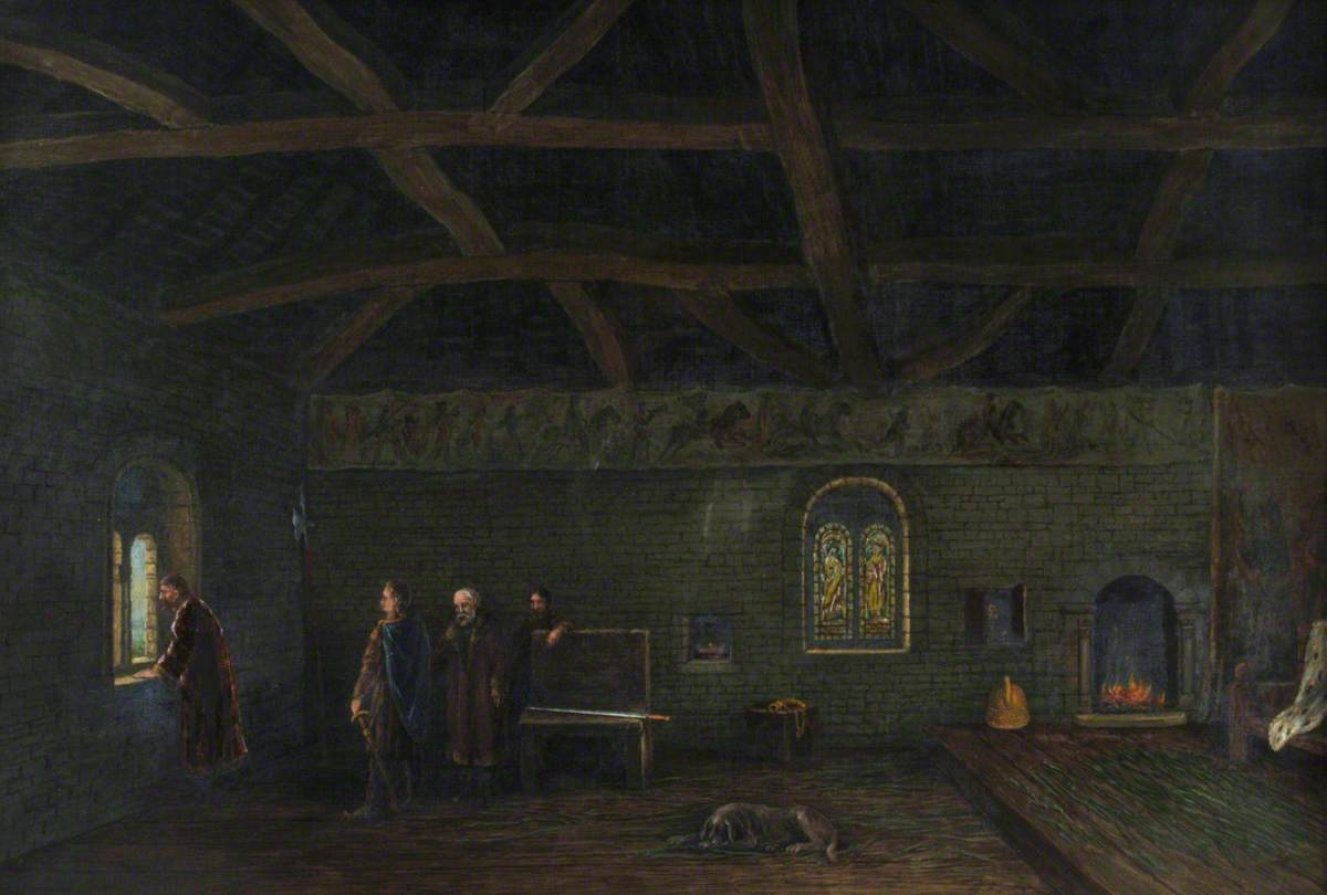 Interior of Norman Merchant House, Blue Anchor Lane, Southampton, 12th Century