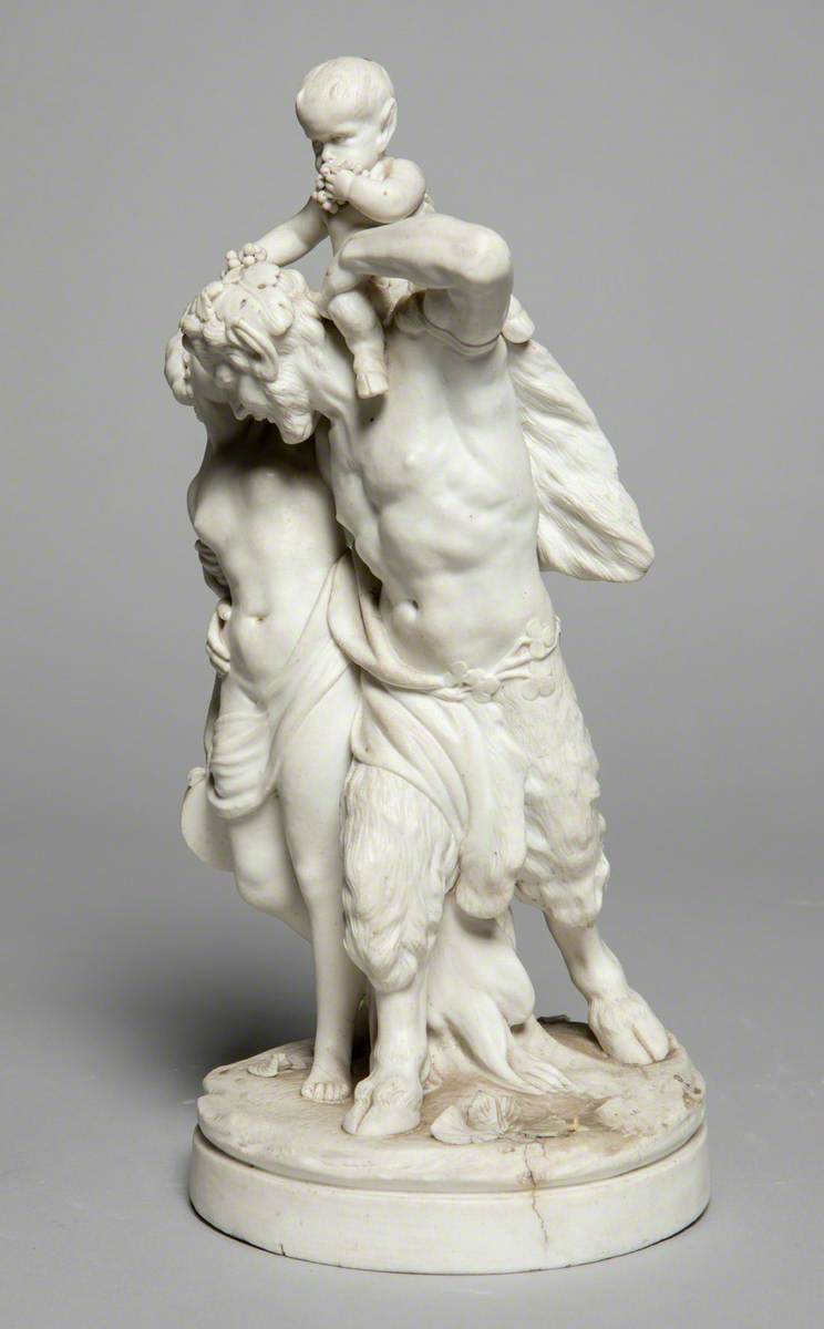 Satyr with Bacchante and Infant Satyr