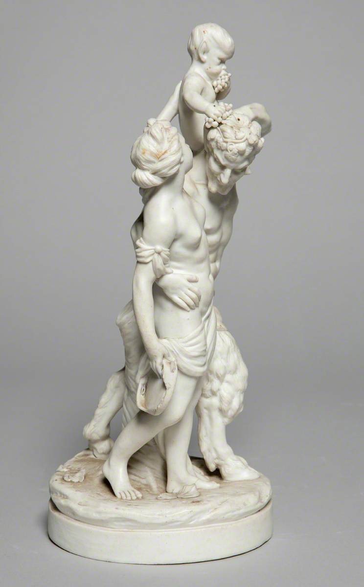 Satyr with Bacchante and Infant Satyr