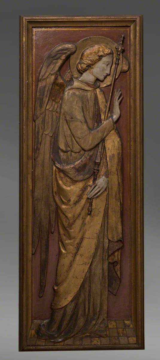 Bas-Relief of Angel Gabriel from the Annunciation