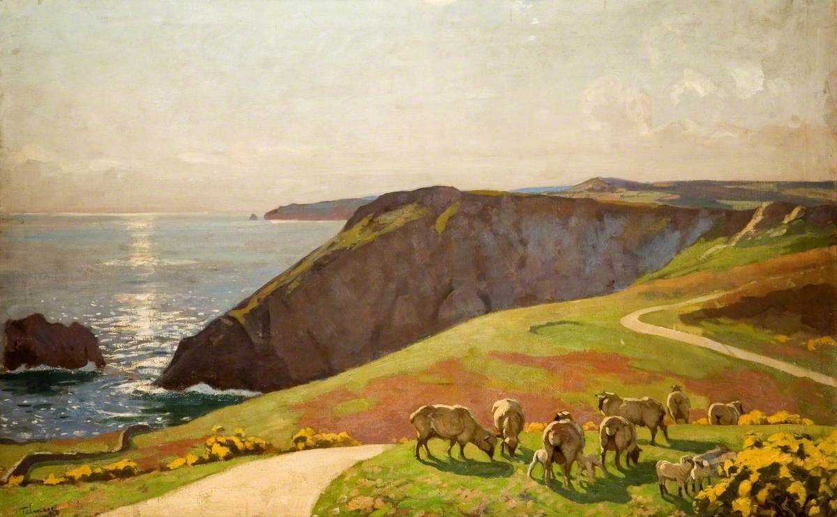 Sheep on Cliffs