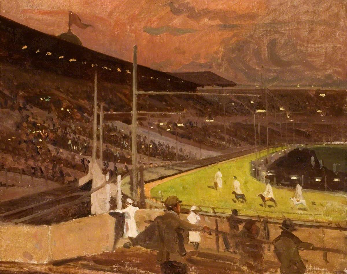 Study for 'The Parade of Dogs at Wembley'