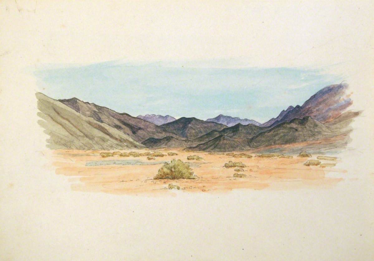 Desert and Mountain Scene